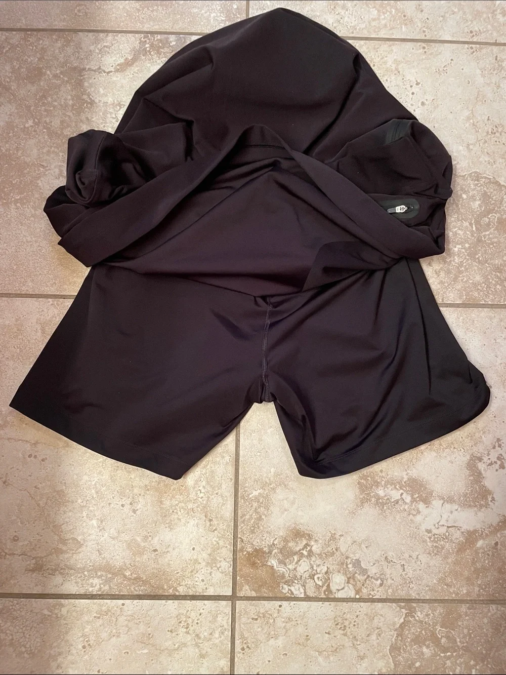 Nike Golf Tour Performance Black Active A-Line Skort with Zipper Pockets
